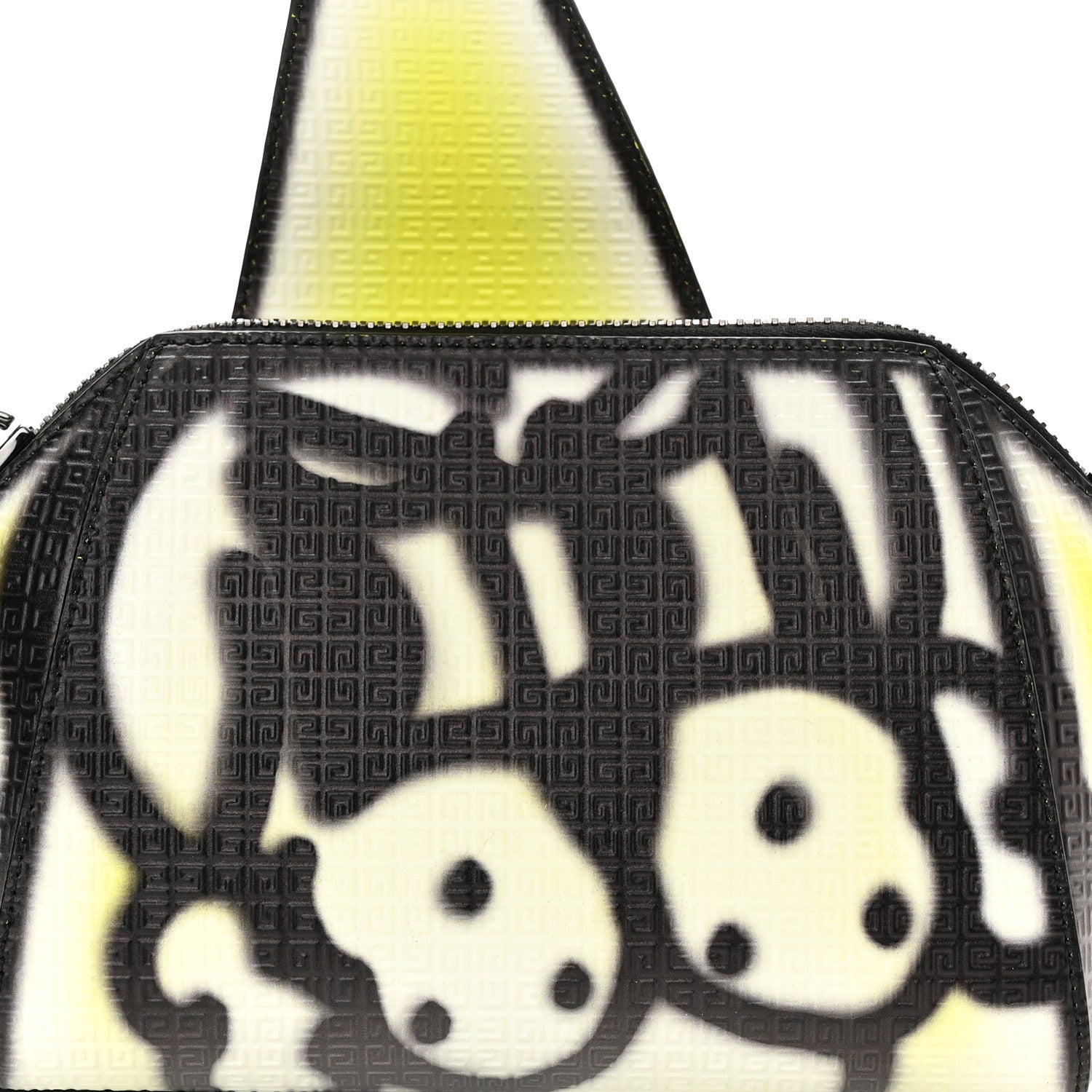 Givenchy x Chito Calfskin 4G Embossed Antigona U Crossbody Bag Fluo Yellow 7 of 9