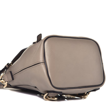 Chloe Suede Calfskin Mini Faye Backpack Motty Grey 7 of 8