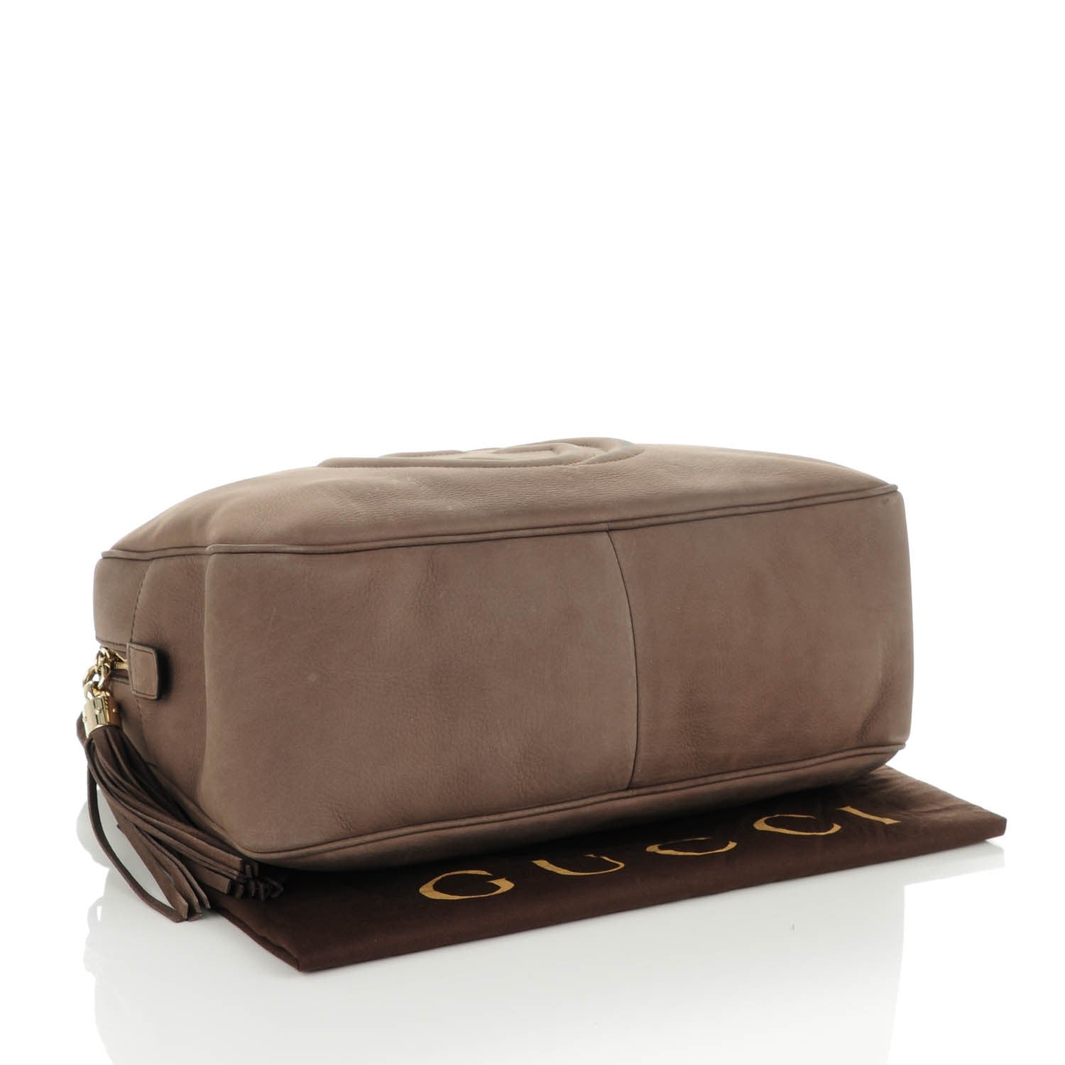 Gucci Vitello Range Medium Soho Bowler Grey Field 4 of 9