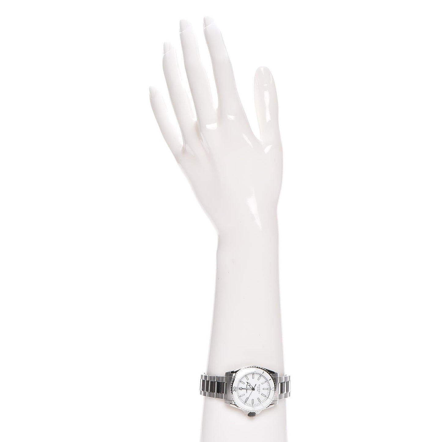 Stainless Steel 32mm Dive Quartz Watch White