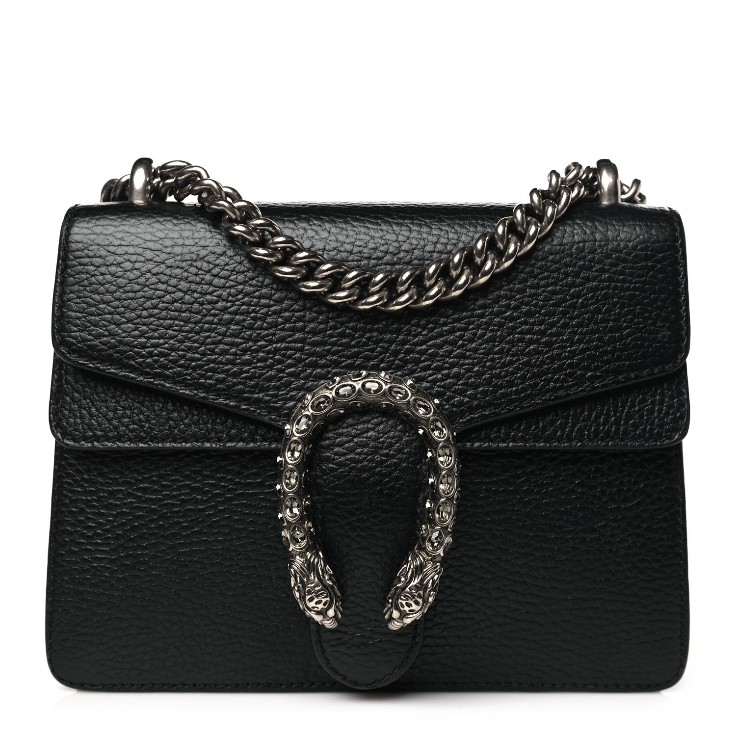 Gucci Calfskin Mini Dionysus Shoulder Bag Black 1 of 12