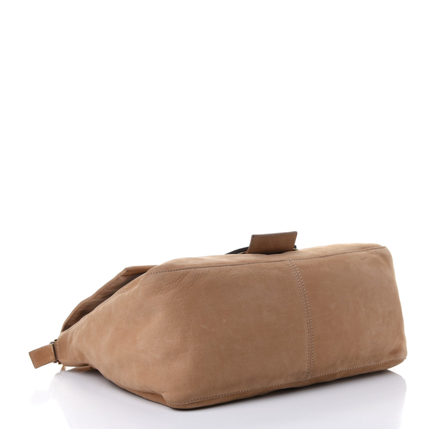 Fendi Vitello Savana Big Mama Baguette Caramello Tartaruga Natural 3 of 4
