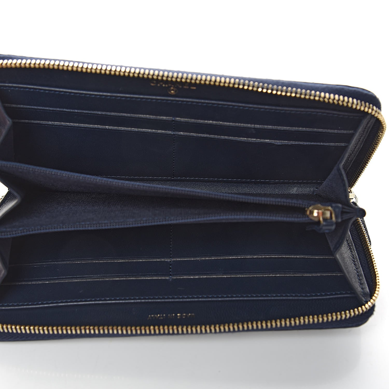 Chanel Tweed Snakeskin Quilted CC Filigree Zip Around Wallet Blue Multicolor 5 of 9
