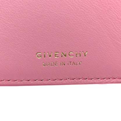 Givenchy Embroidered Canvas 4G Logo G-Cut Bi-Fold Wallet Bright Pink 6 of 9
