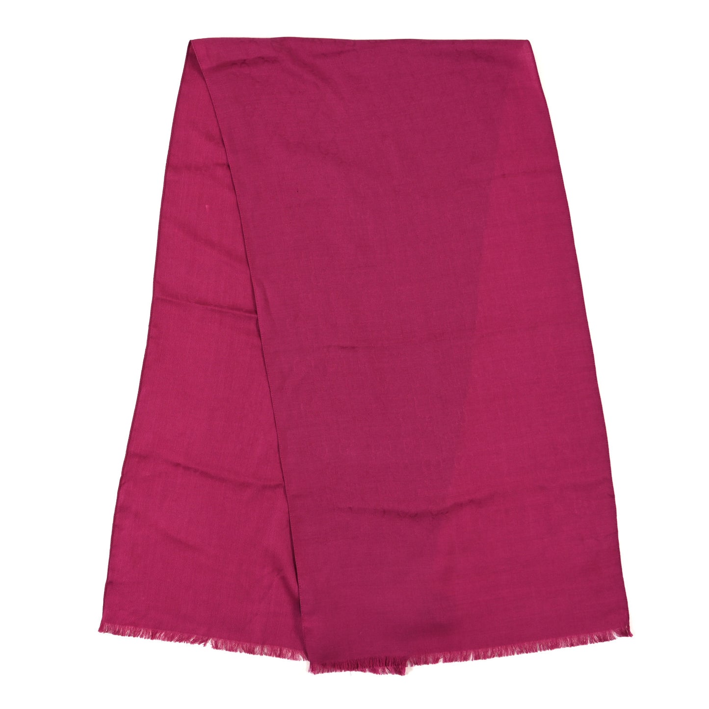 Wool Silk GG Monogram GGNat Scarf Fuchsia