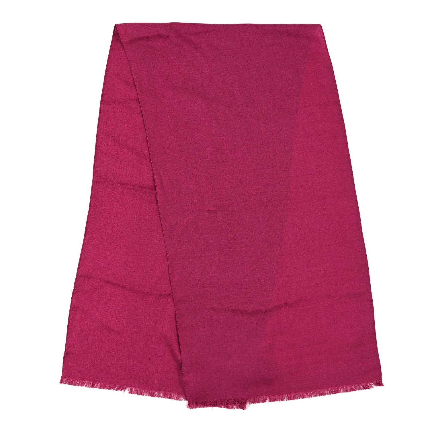 Gucci Wool Silk GG Monogram GGNat Scarf Fuchsia 2 of 6