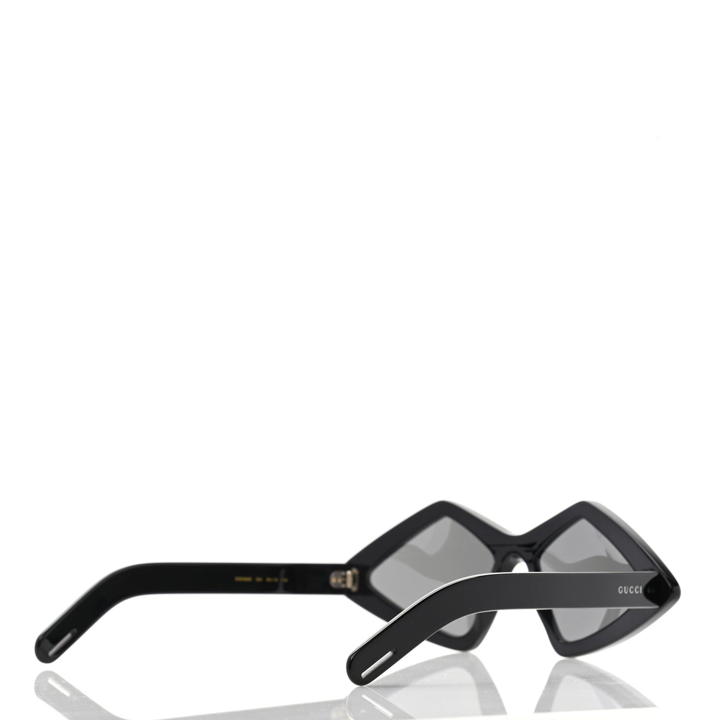 Acetate Geometric Crystal Sunglasses GG0496S Black