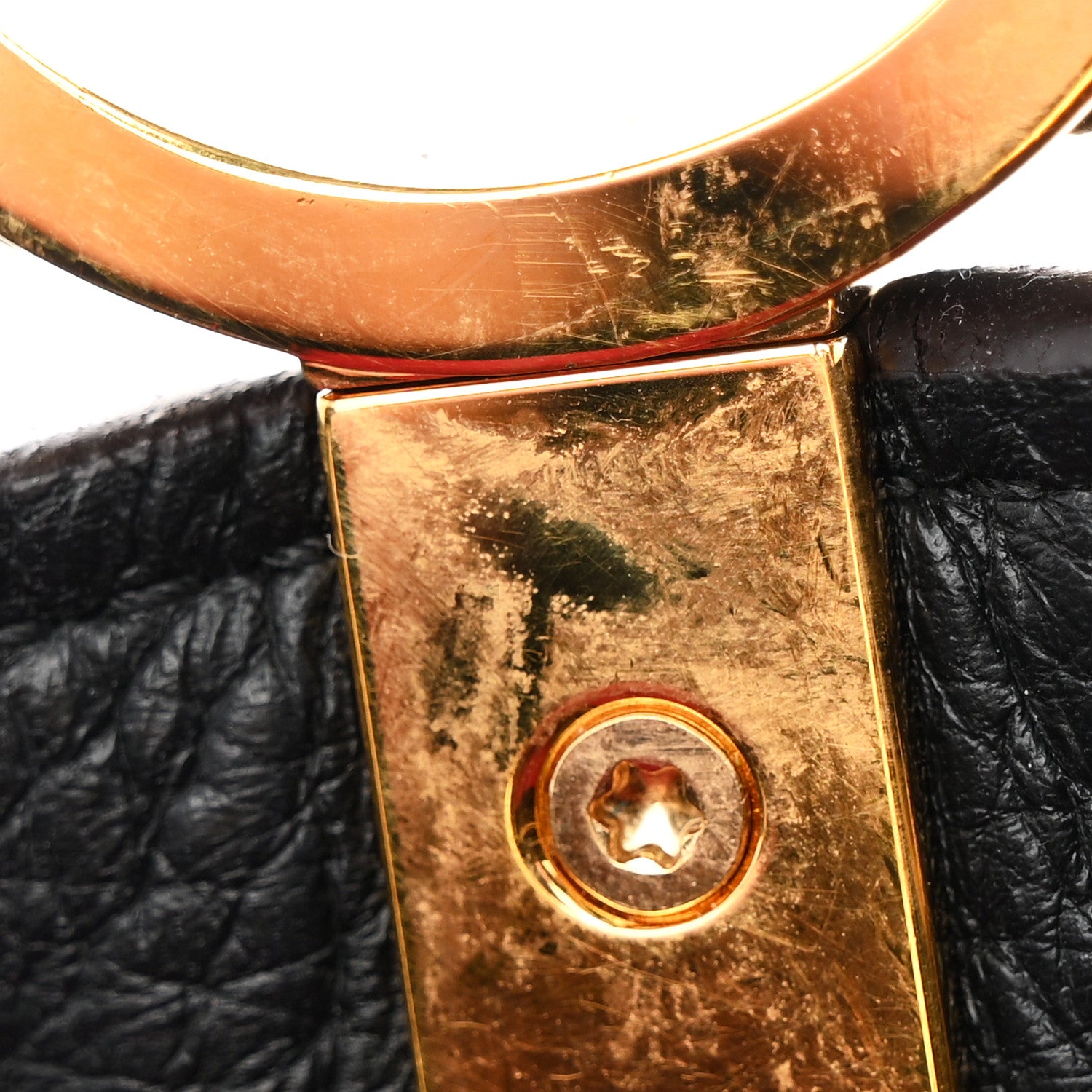 Louis Vuitton Taurillon Capucines PM Black 10 of 14