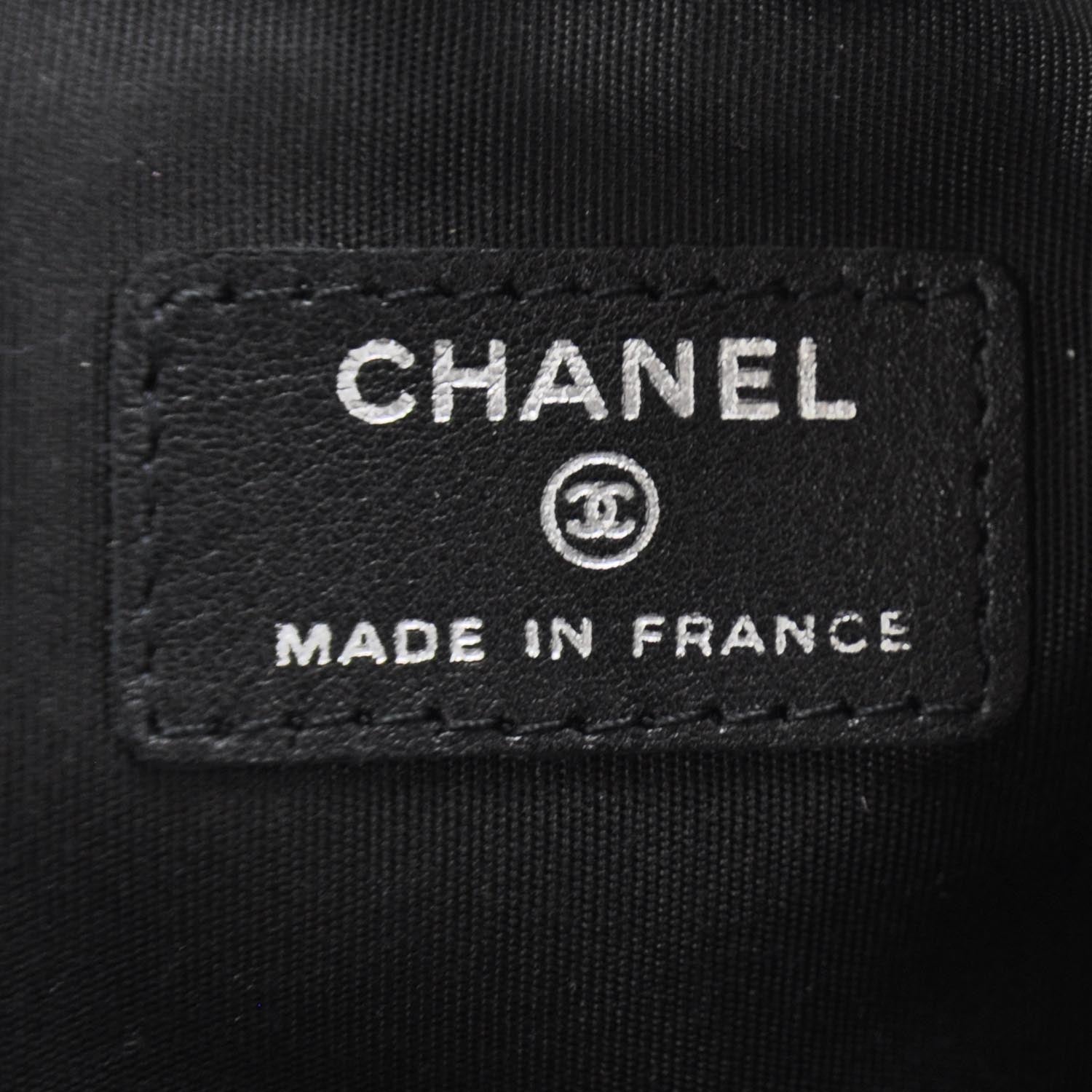 Chanel Caviar CC Flat Cosmetic Pouch Black 9 of 10