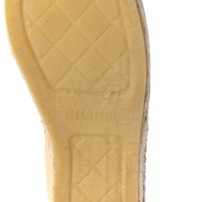 Chanel Lambskin CC Espadrilles 41 Beige Black 6 of 15
