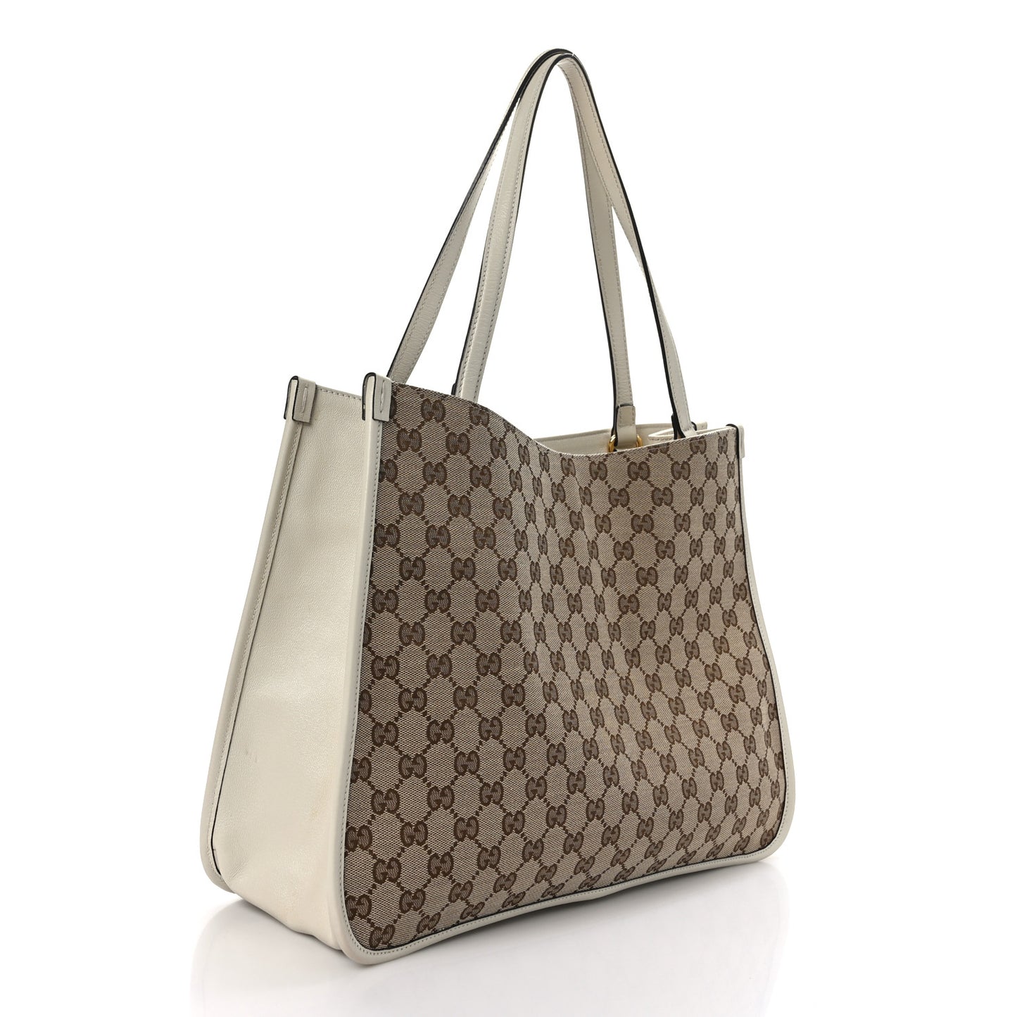 Monogram New Sakai Calfskin Lux Horsebit 1955 Tote Beige Ebony Mystic White