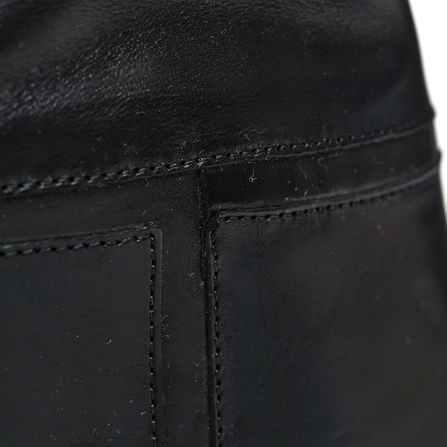 Calfskin Knee High Boots 40 Black