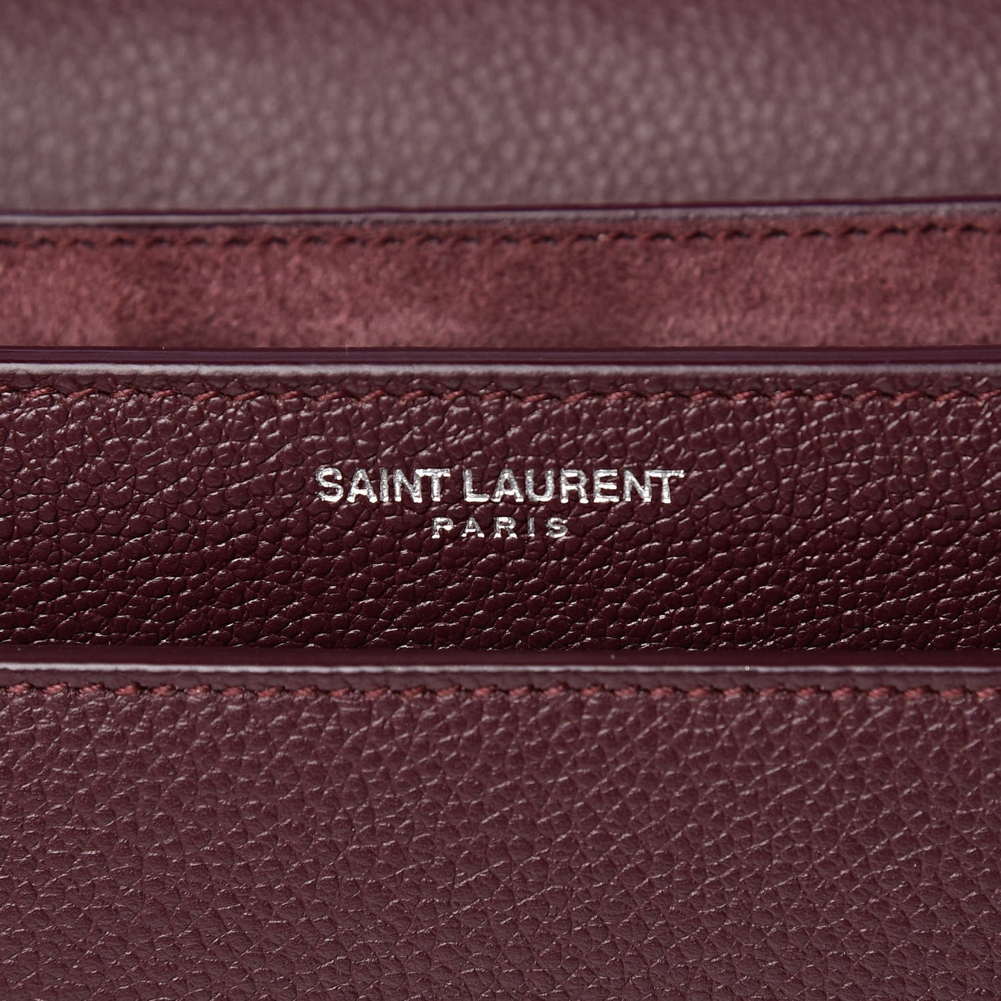 Grained Calfskin Medium Monogram Sunset Bordeaux