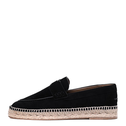 Hermes Suede Calfskin Womens Trip Espadrilles 36 Black 1 of 8
