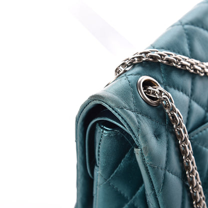 Chanel Metallic Calfskin Quilted 2.55 Reissue 226 Flap Turquoise 21 of 23