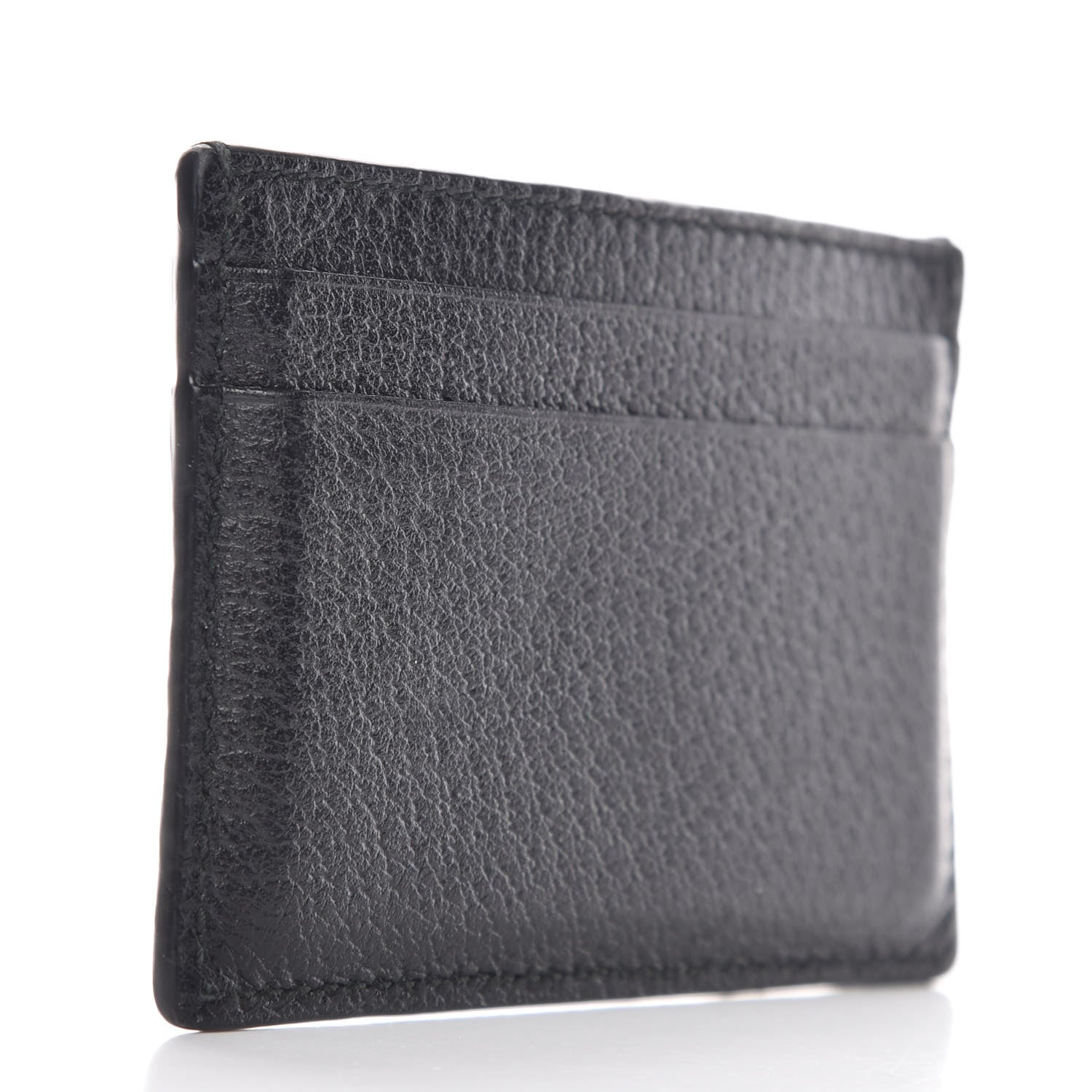 Gucci Pebbled Calfskin Animalier Card Holder Black 3 of 12
