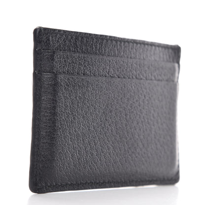 Gucci Pebbled Calfskin Animalier Card Holder Black 3 of 12