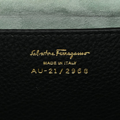 Salvatore Ferragamo Calfskin Small Gancini Crossbody Black 6 of 9