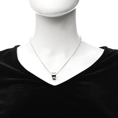 Bulgari 18K White Gold B.Zero1 Pendant Necklace 2 of 7