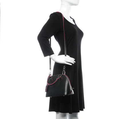 Louis Vuitton Epi Alma BB Black Hot Pink 2 of 8