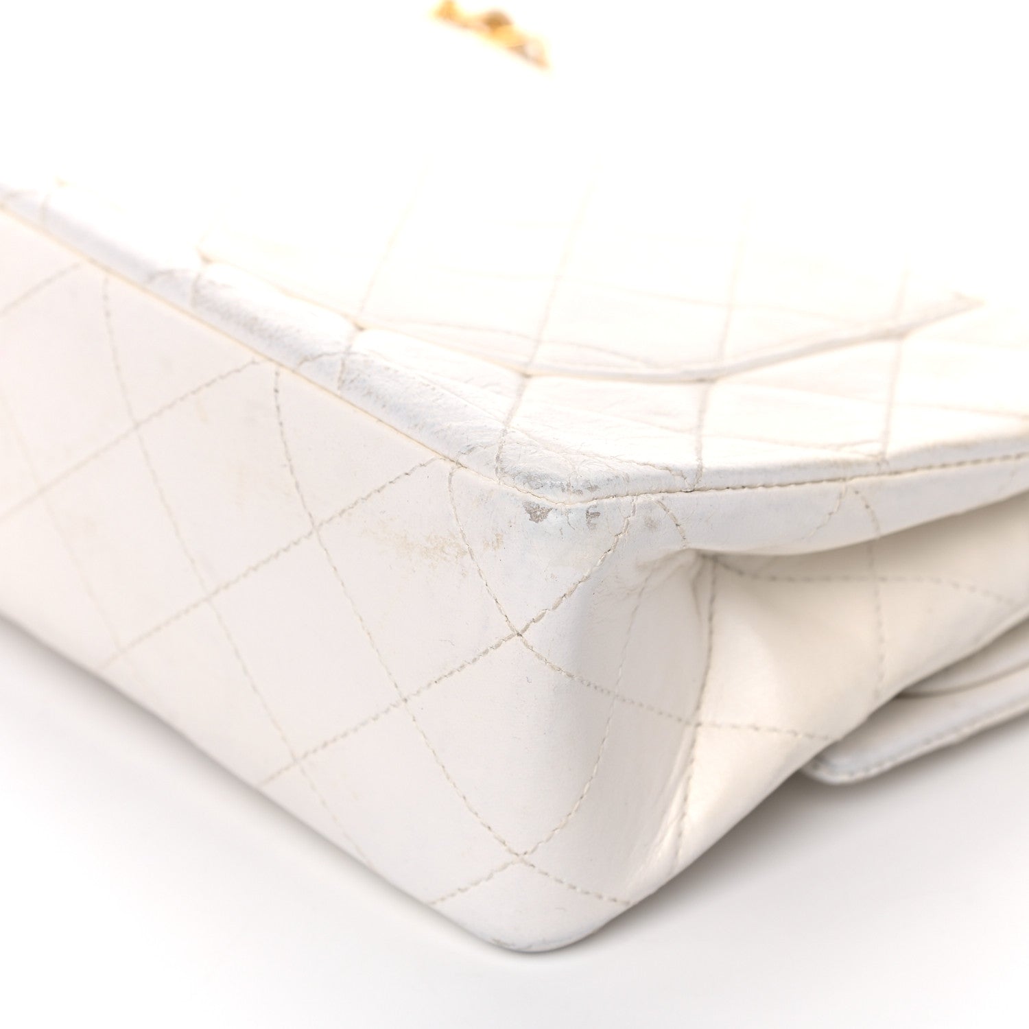 Chanel Lambskin Quilted Small Double Flap White 11 of 27
