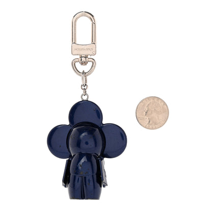 Louis Vuitton Metal Vivienne Bag Charm Key Holder Blue Marine 2 of 5