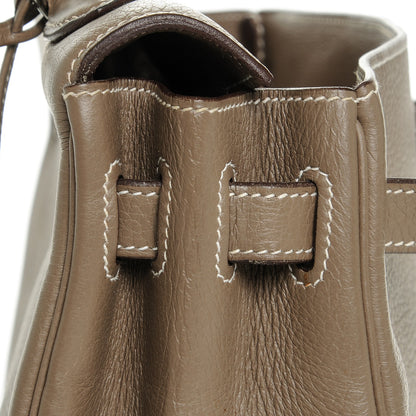 Hermes Taurillon Clemence Kelly Retourne 32 Etoupe 22 of 24