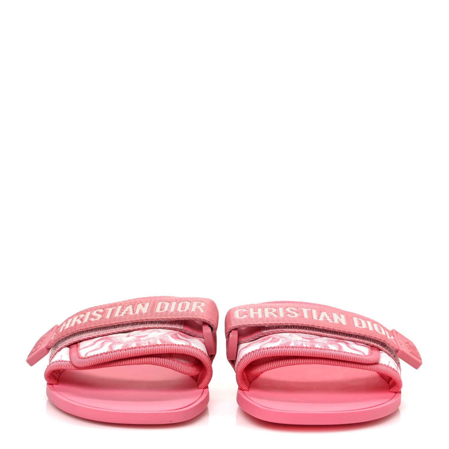Christian Dior Nylon Dio(r)evolution Slide Sandals 37 Pink 3 of 10