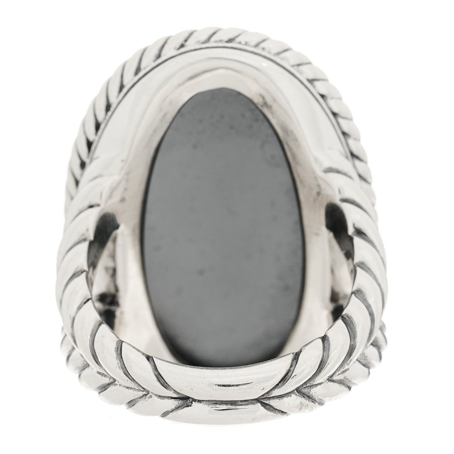 Sterling Silver Diamond Midnight Melange Cable Ring 54 7