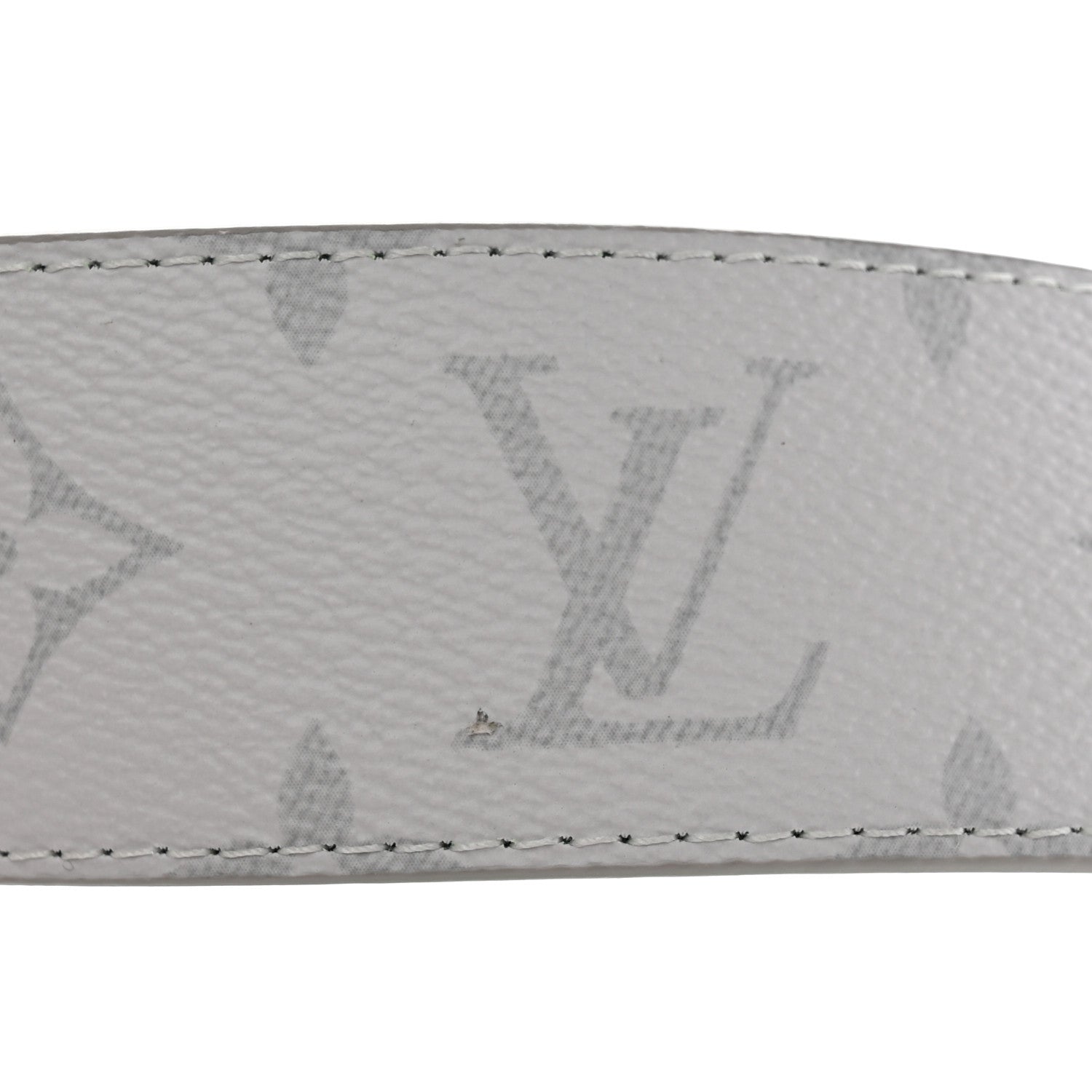 Louis Vuitton Monogram 40mm Reversible LV Initiales Belt 85 34 White Green 5 of 6
