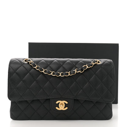 Chanel Caviar Quilted Medium Double Flap Black 12 of 12