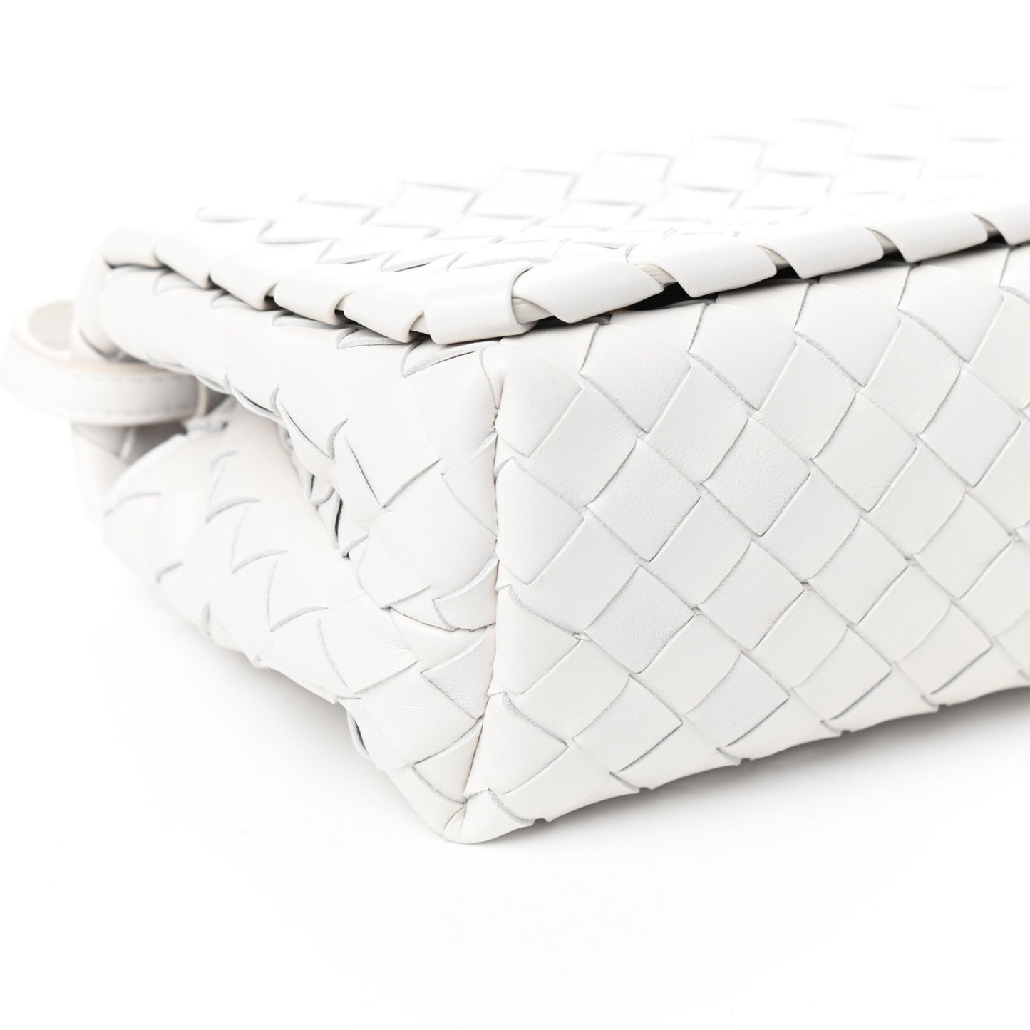 Nappa Intrecciato Crossbody White