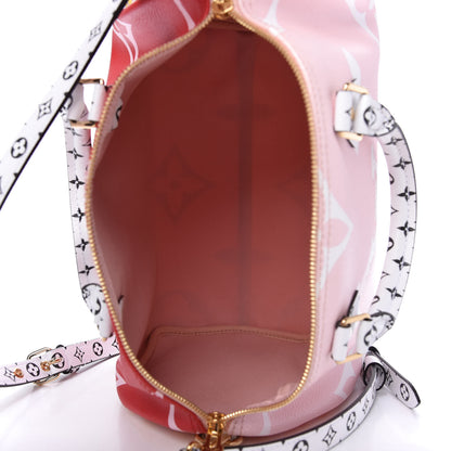 Louis Vuitton Monogram Giant Speedy Bandouliere 30 Rouge 5 of 9