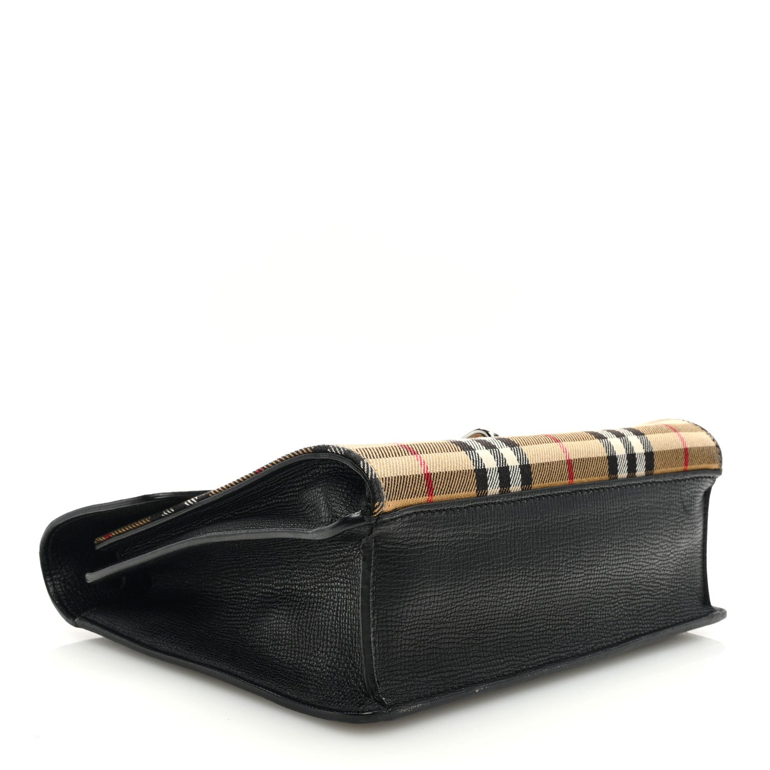 Burberry Derby Calfskin Vintage Check Small Macken Crossbody Bag Black 4 of 9