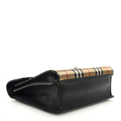 Burberry Derby Calfskin Vintage Check Small Macken Crossbody Bag Black 4 of 9