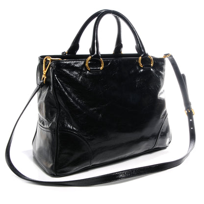 Prada Vitello Shine Tote Nero Black 3 of 9