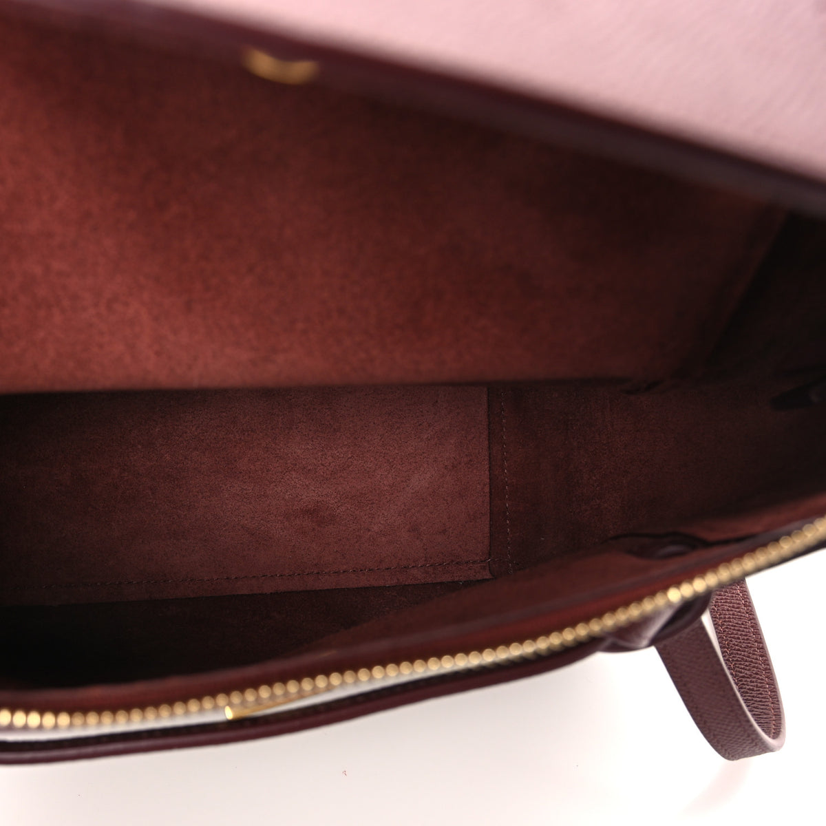 Grained Calfskin Micro Belt Bag Plum