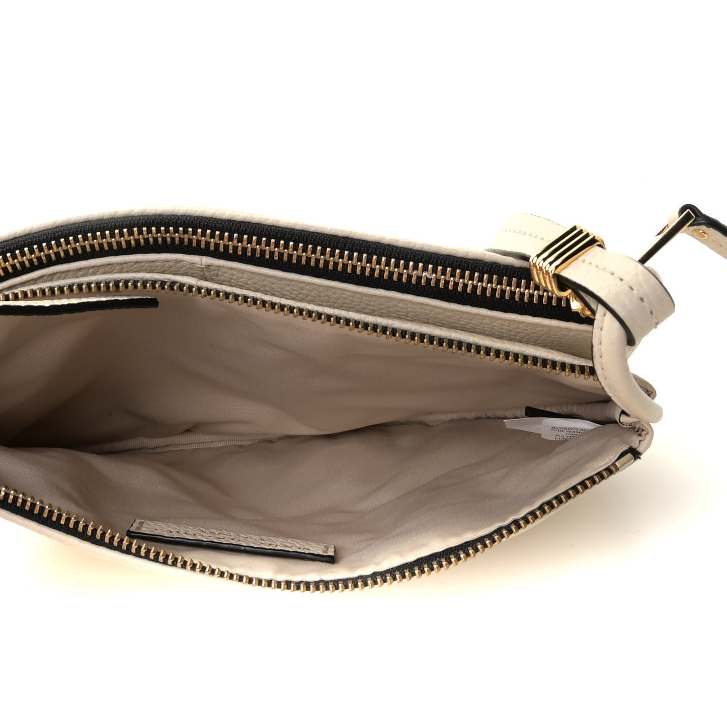 Grained Calfskin Group Crossbody Marshmallow