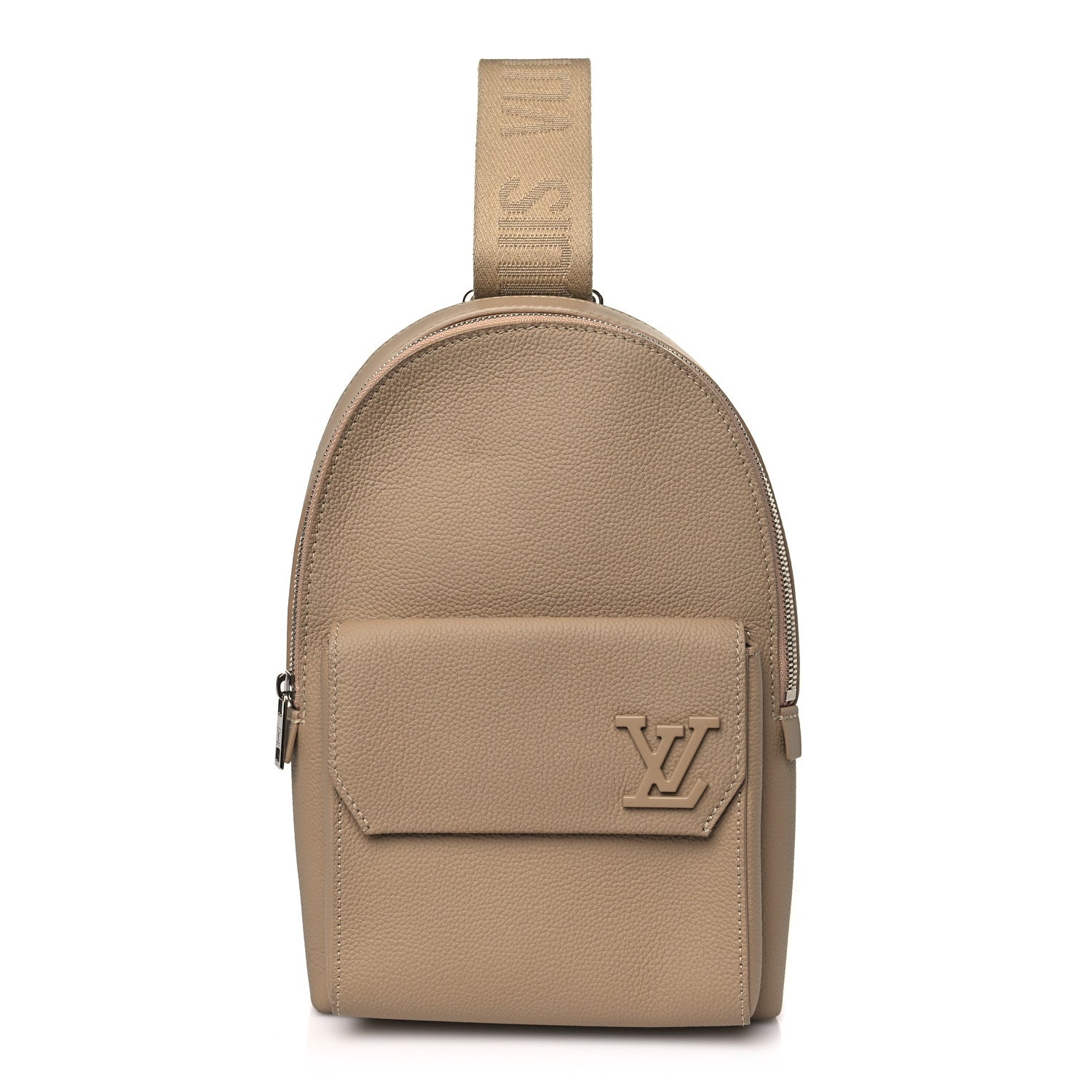 Louis Vuitton Grained Cowhide Aerogram Pilot Slingbag Sable Beige 1 of 9