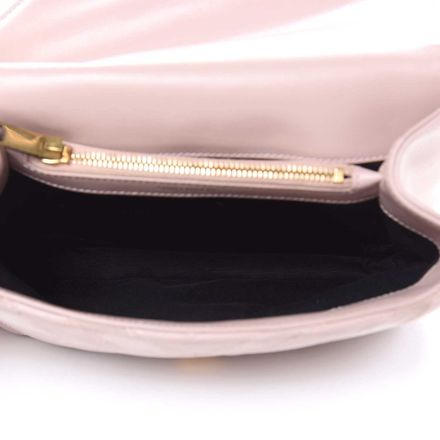 Saint Laurent Calfskin Suede Matelasse Chevron Medium Monogram College Bag Rose Poudre 5 of 12