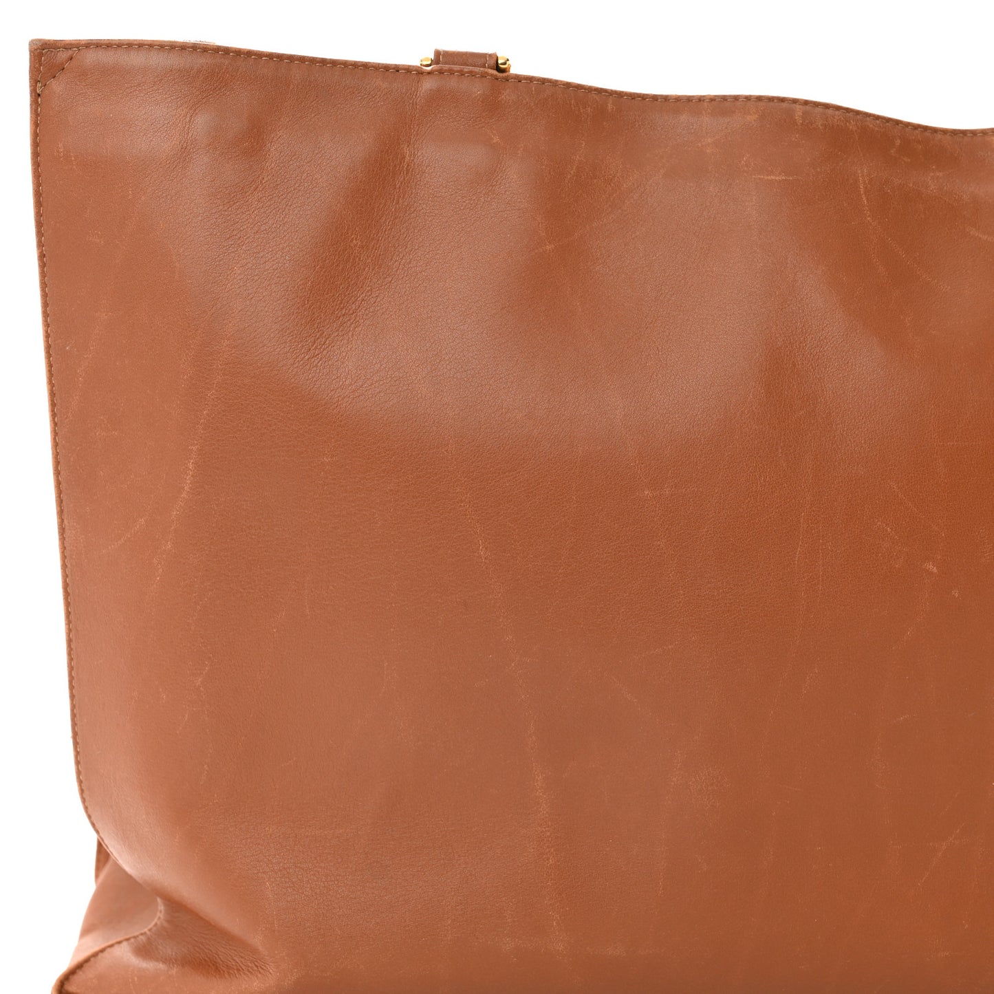 Lambskin Jumbo CC Shoulder Bag Brown