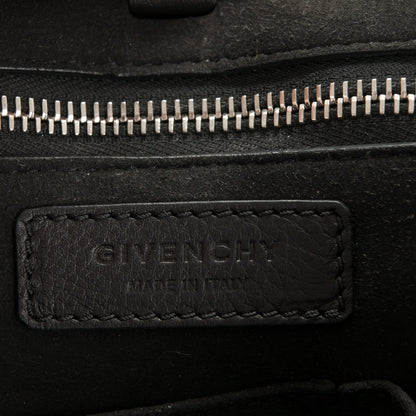 Givenchy Grained Calfskin Medium Shark Lock Satchel Black 7 of 8
