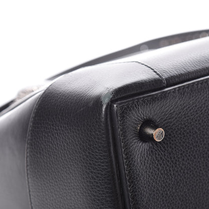 Christian Louboutin Grained Calfskin Studded Large Eloise Satchel Black 12 of 17