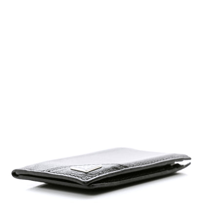 Prada Vitello Micro Grain Card Holder Black 4 of 9