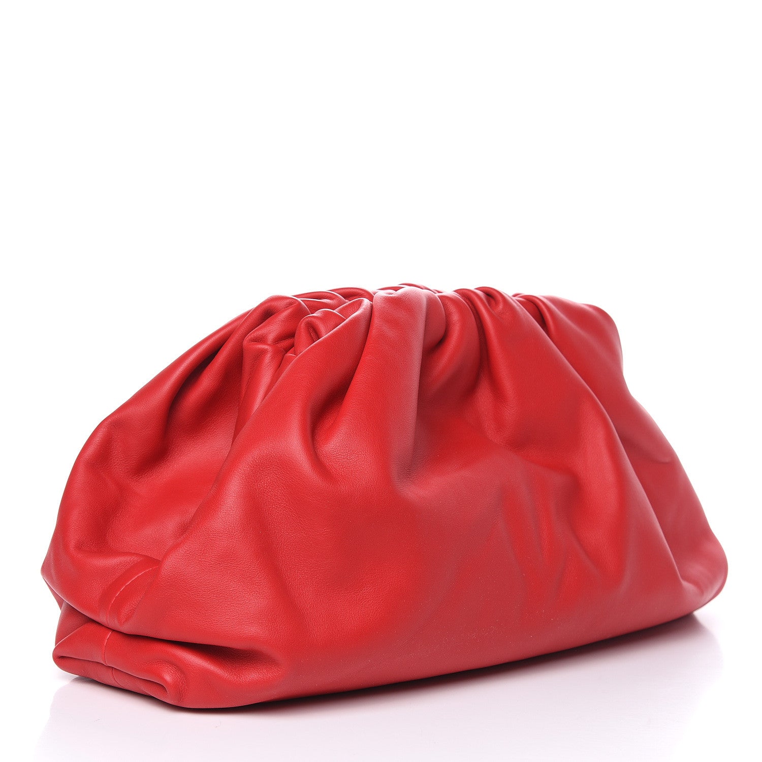Bottega Veneta Smooth Butter Calf The Pouch Oversized Clutch Bright Red 3 of 10