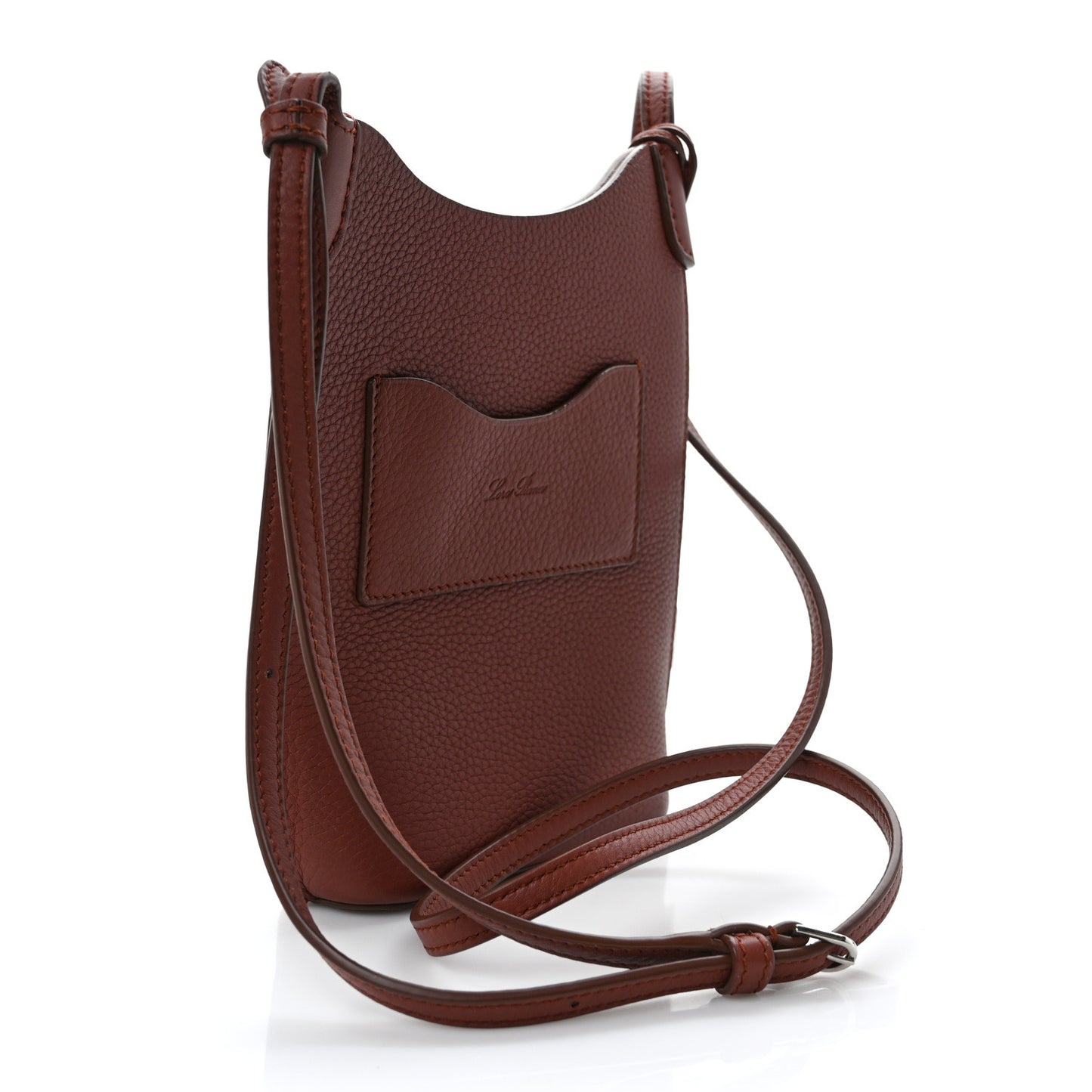 Grained Calfskin Bale Phone Case Kummel