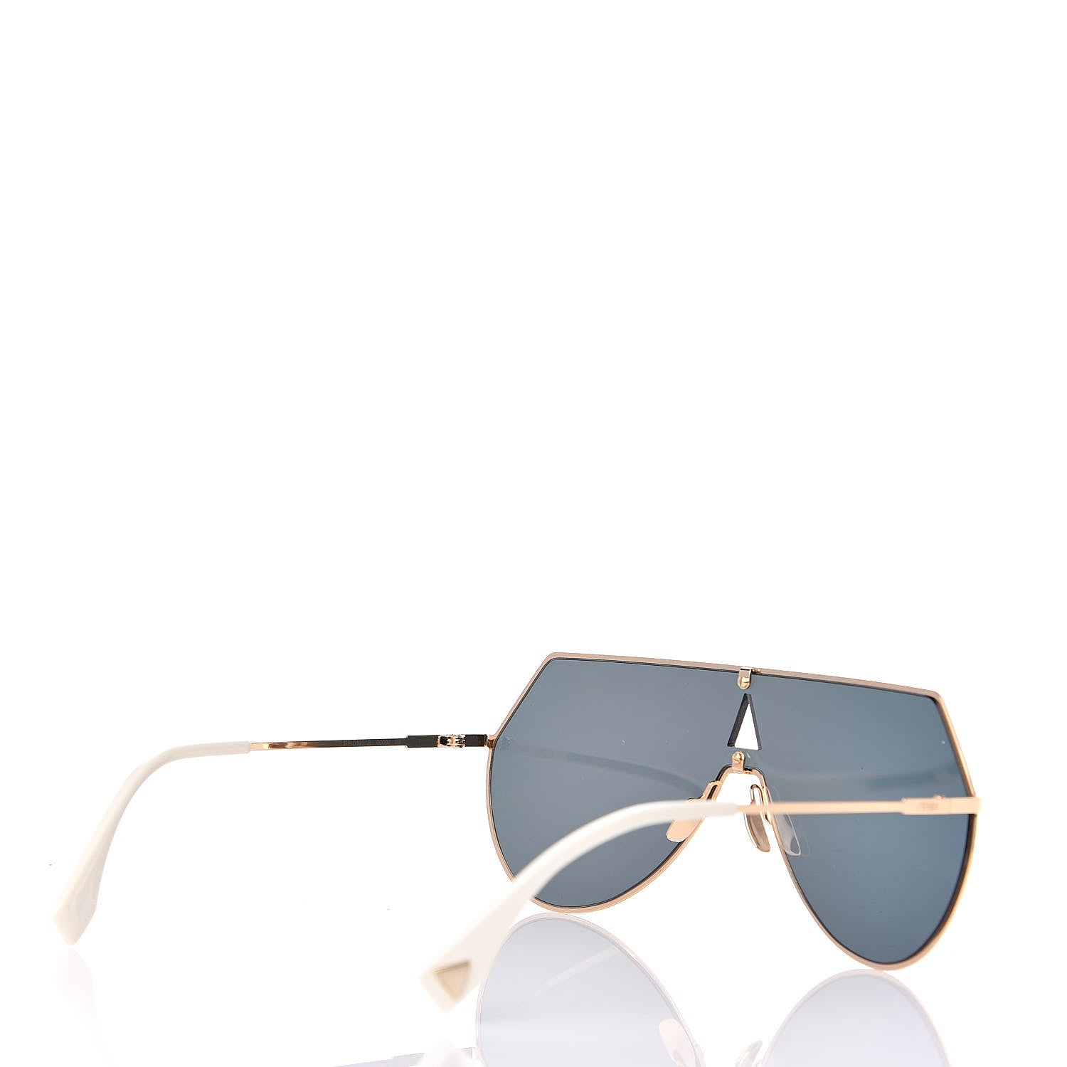 Fendi Metal Mirrored Eyeline Sunglasses FF 0193/S Matte Gold 4 of 7