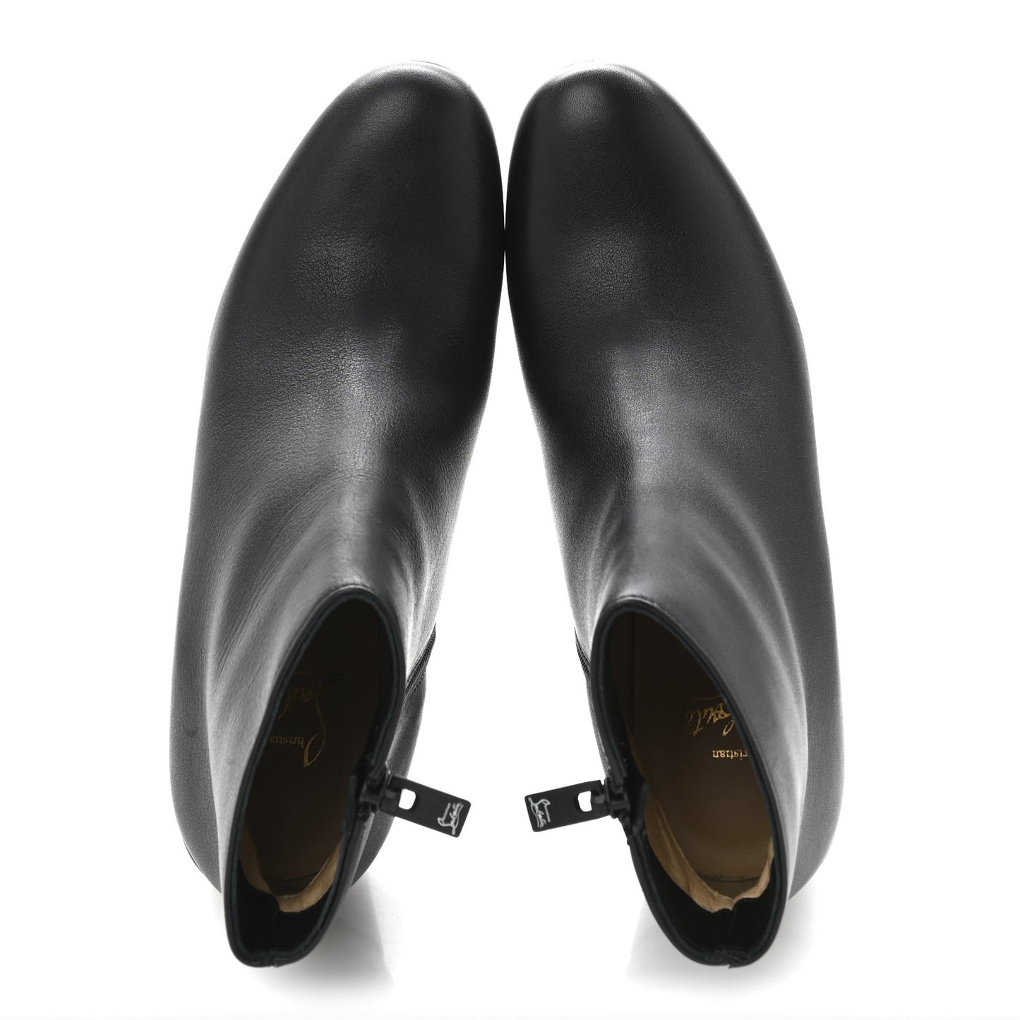 Calfskin Turela 85 Ankle Boots 36 Black