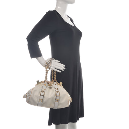 Versace Satin Chain Satchel White 2 of 16