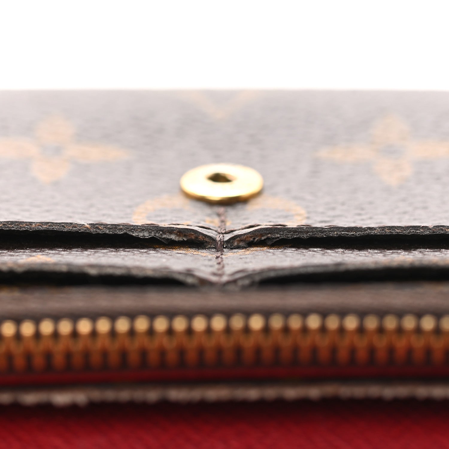 Louis Vuitton Monogram Emilie Wallet Red 6 of 10